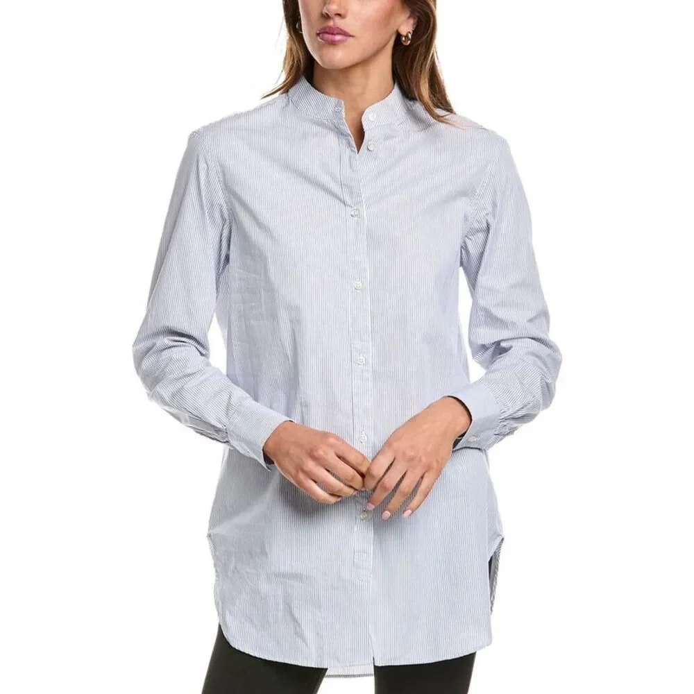 Officine Générale Womens Officine Generale Amelia Doble Mini Stripe Popover,